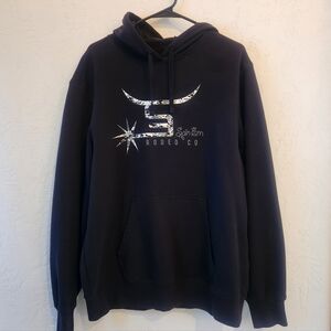 Spin 'Em Rodeo Co Mens Hoodie